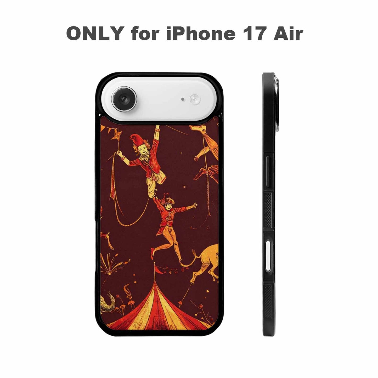 iPhone 17 Air Case — Vintage Circus Art Pattern Retro Vintage, Custom Printed Phone Case