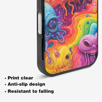iPhone 16 Case — Aliens Tie Dyemelting Aliens P, Unique Phone Case Design