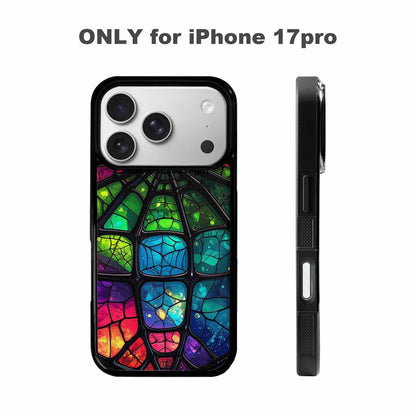iPhone 17 Pro Case — Neon Camo Spider Web Camo, Original Design Phone Case
