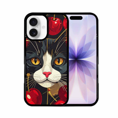 iPhone 17 Case — Retro Cherry Cat Retro Vintage, Custom Designed Case Cover