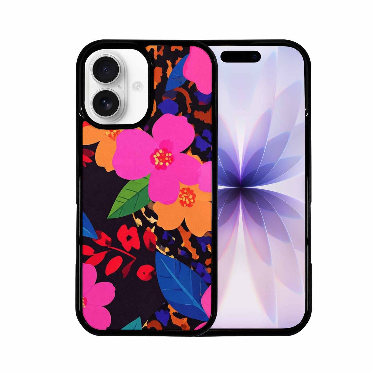 iPhone 17 Case — Leopard Print Floral Seamless Animal Print, Custom Art Phone Cover