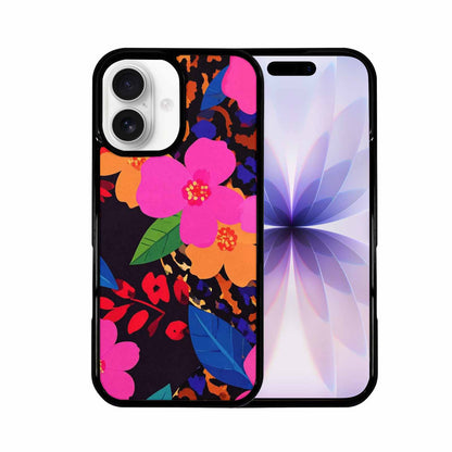 iPhone 17 Case — Leopard Print Floral Seamless Animal Print, Custom Art Phone Cover