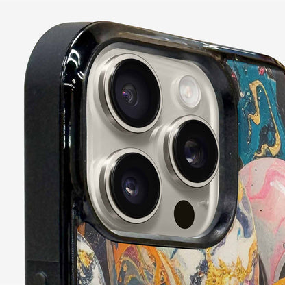 iPhone 15 Pro Max Case — Aliens Marblealiens Pattern Dng Personalized Phone, Unique Phone Case Design