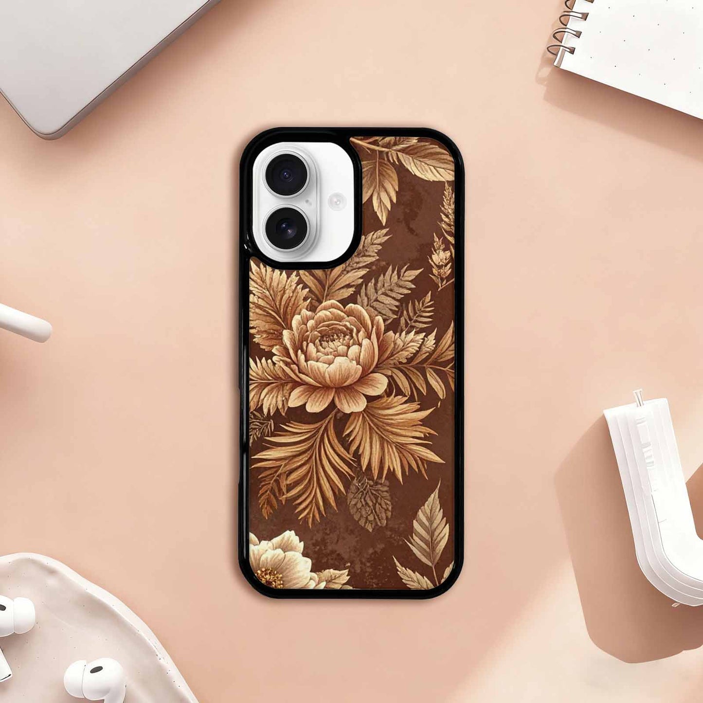 iPhone 17 Case — Vintage Botanical Art Pattern Floral, Custom Printed Phone Case