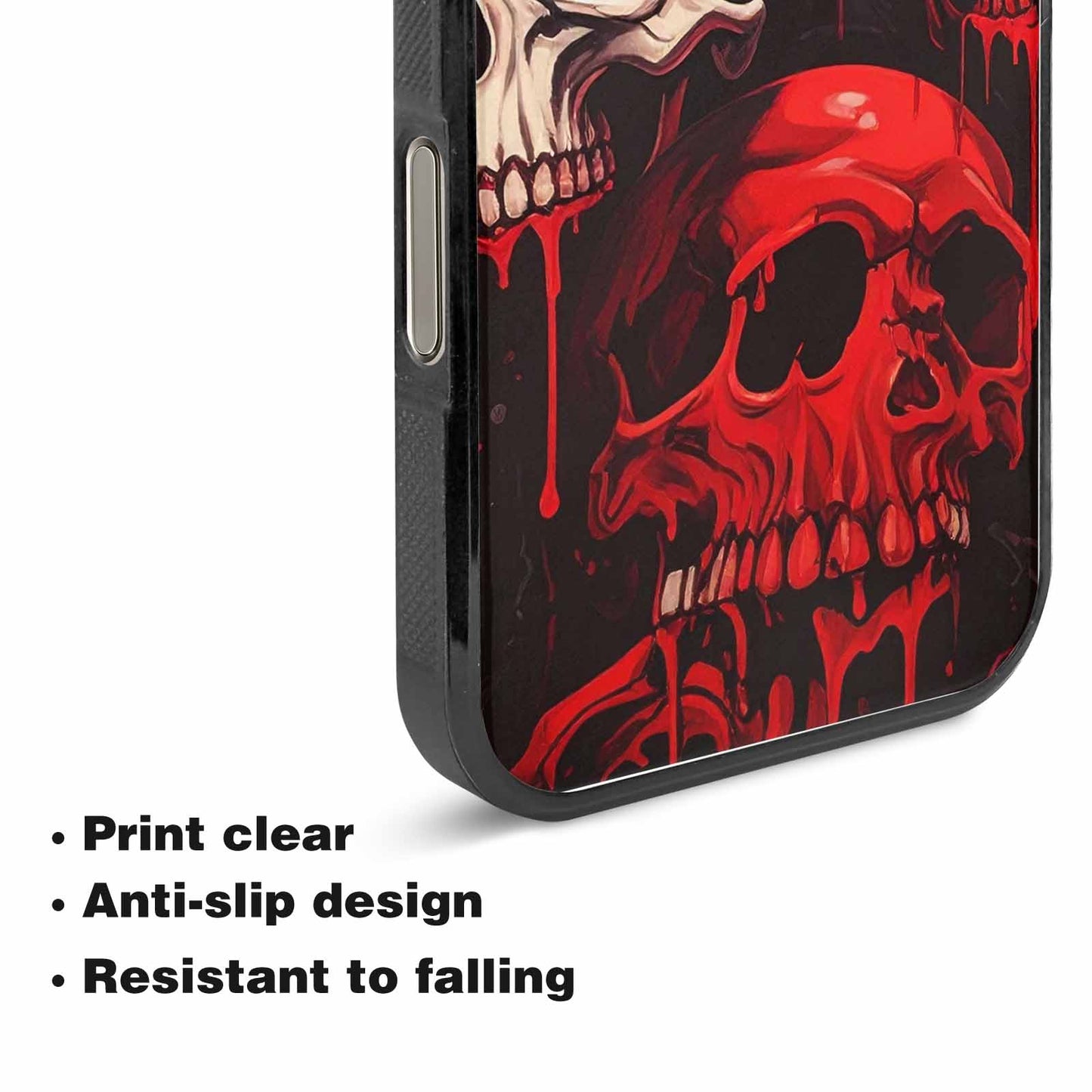 iPhone 15 Pro Max Case — 1000\'s Of Skulls Overlapping Eachother Everywhere, Original Design Phone Case