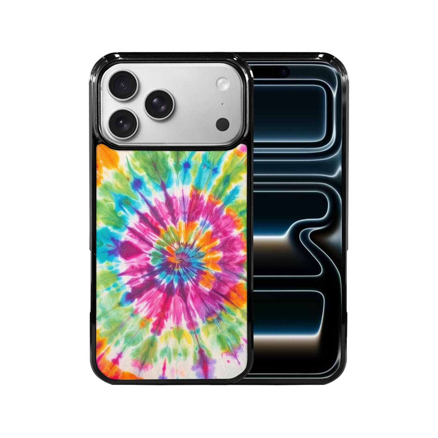 iPhone 17 Pro Max Case — Tie Dye Rainbow Twist Custom Tie, Custom Designed Case Cover
