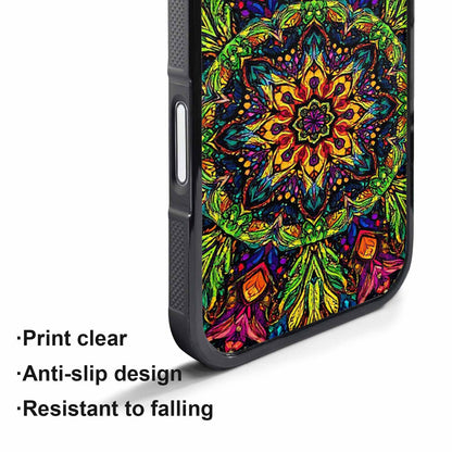 iPhone 17 Air Case — Rainbow Tribal Mandala Original Art, Original Design Phone Case