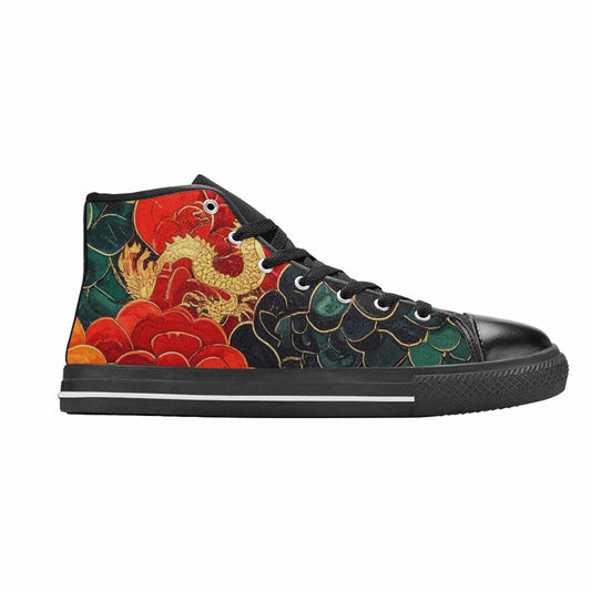 WOMEN'S Dragon Scale Fantasy High Top Canvas Dreamcore Custom Shoes