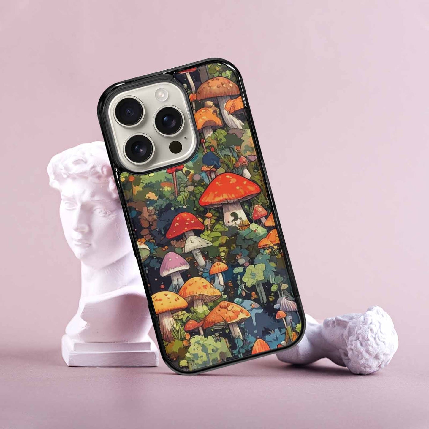 iPhone 16 Pro Case — Mushrooms Camomushrooms Patter Big, Custom Designed Case Cover