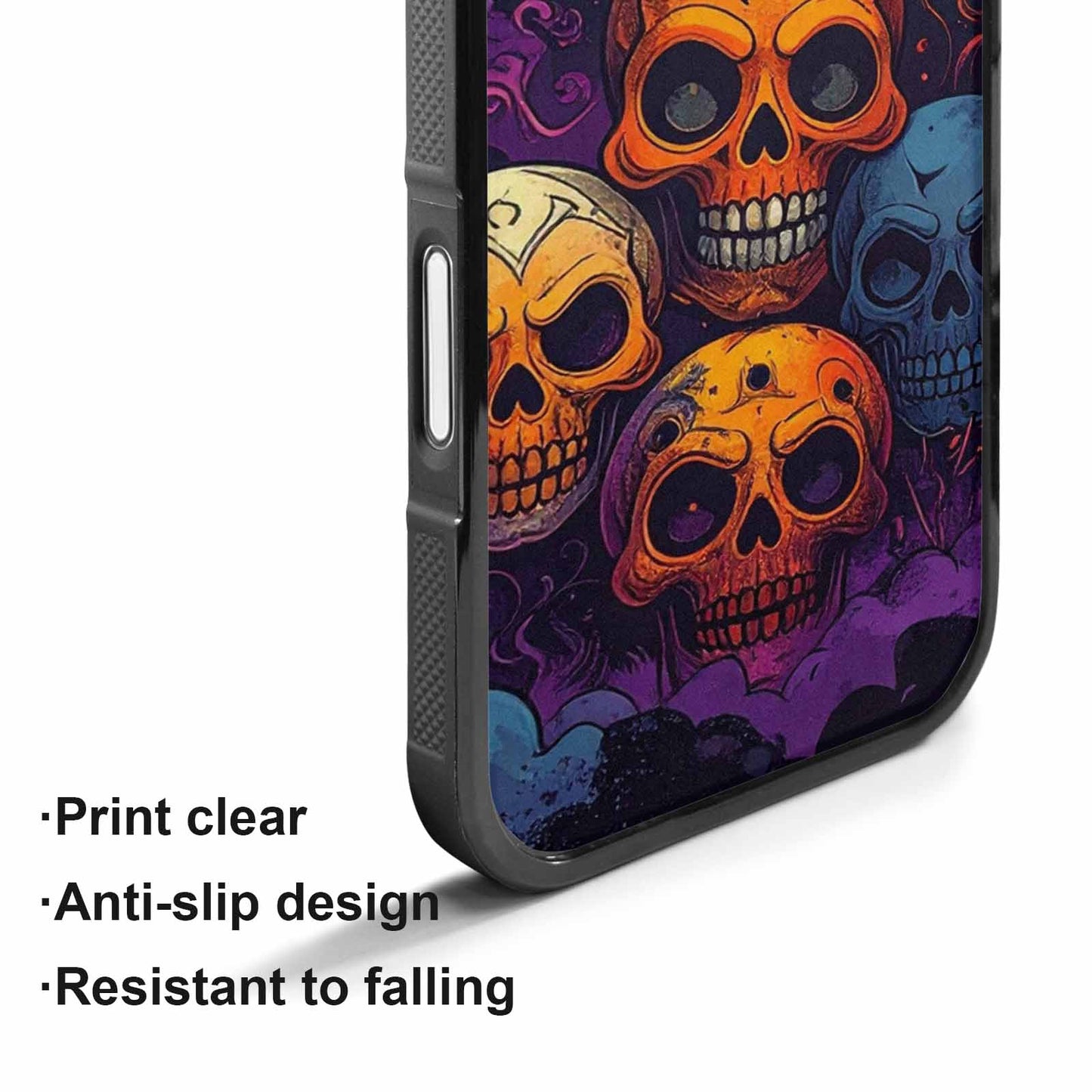 iPhone 17 Case — Halloween Horror Repeat Lots Gothic Skulls, Original Design Phone Case