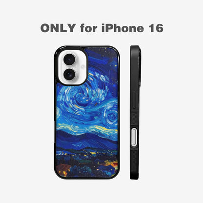 iPhone 16 Case — Starry Night Van Gogh Paint Art, Custom Made Phone Cover