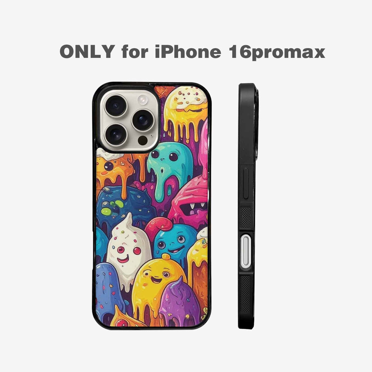 iPhone 16 Pro Max Case — Melting Ice Cream Monster Charac, Custom Phone Case