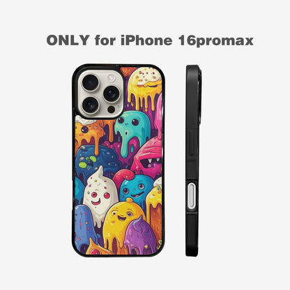 iPhone 16 Pro Max Case — Melting Ice Cream Monster Charac, Custom Phone Case