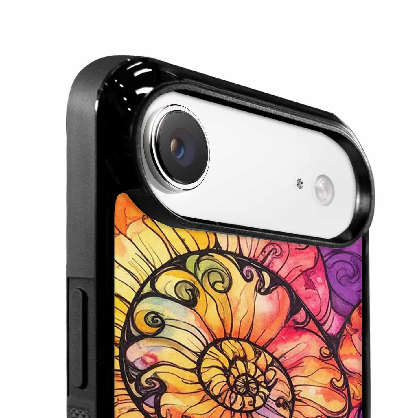 iPhone 17 Air Case — Tie Dye Swirls Black White Tie, Custom Made Phone Cover