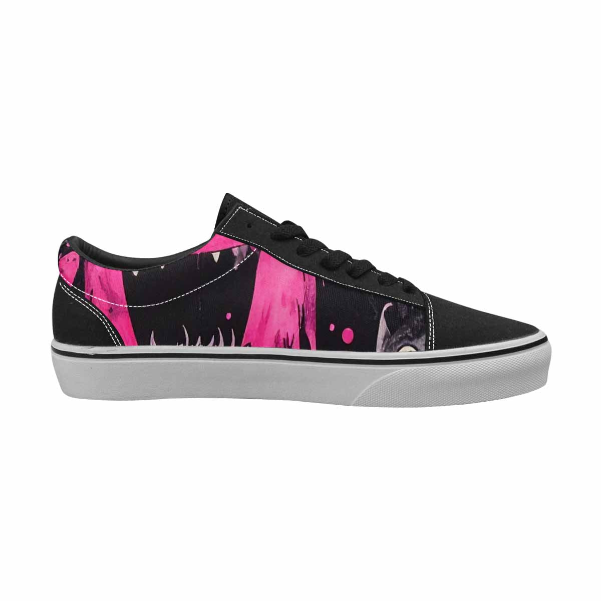 WOMEN'S Monsters (general) Lace-Up Canvas Dark Academia Sneakers