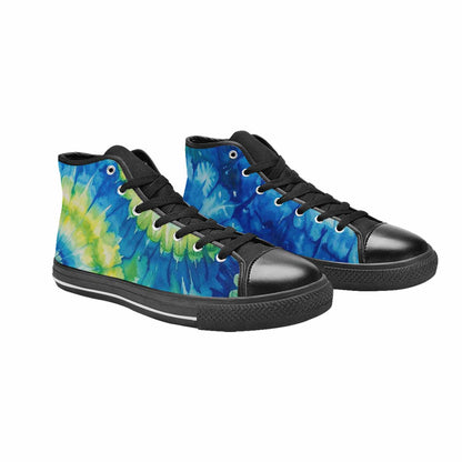 MEN'S Tie Dye Swirl High Top Canvas Y2K Shoes