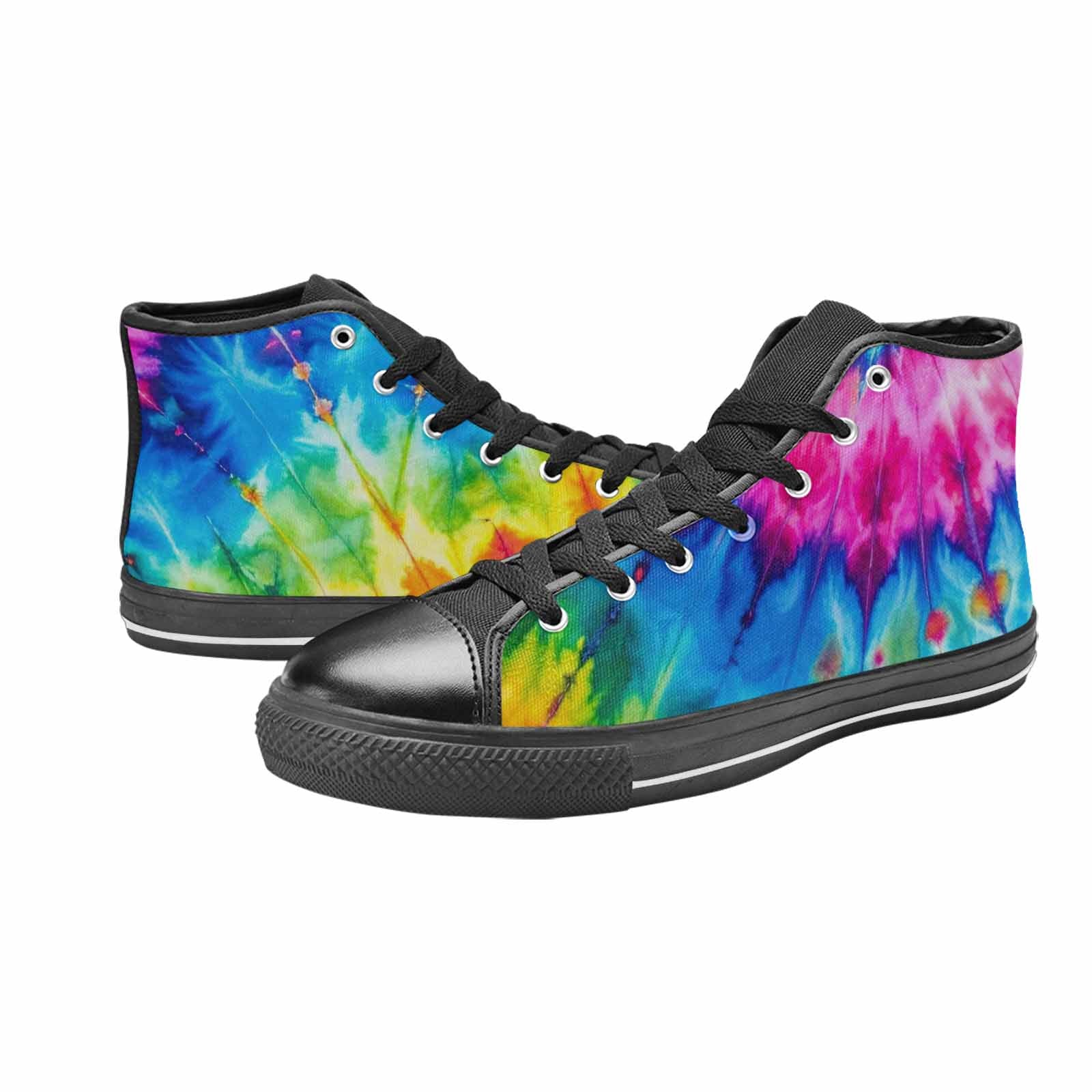 MEN'S Tie Dye Acid Wash Color High Top Canvas Surreal Sneakers