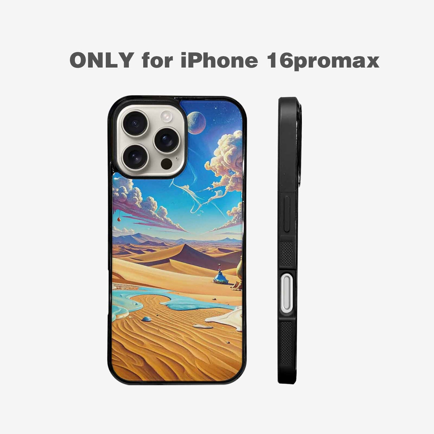 iPhone 16 Pro Max Case — Surrealist Desert Dreamscape Custom, Custom Phone Case
