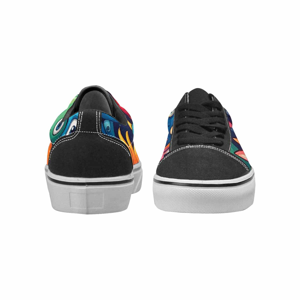 WOMEN'S Cartoon Monster Character Canvas Lace-Up Neon Fantasy Shoes