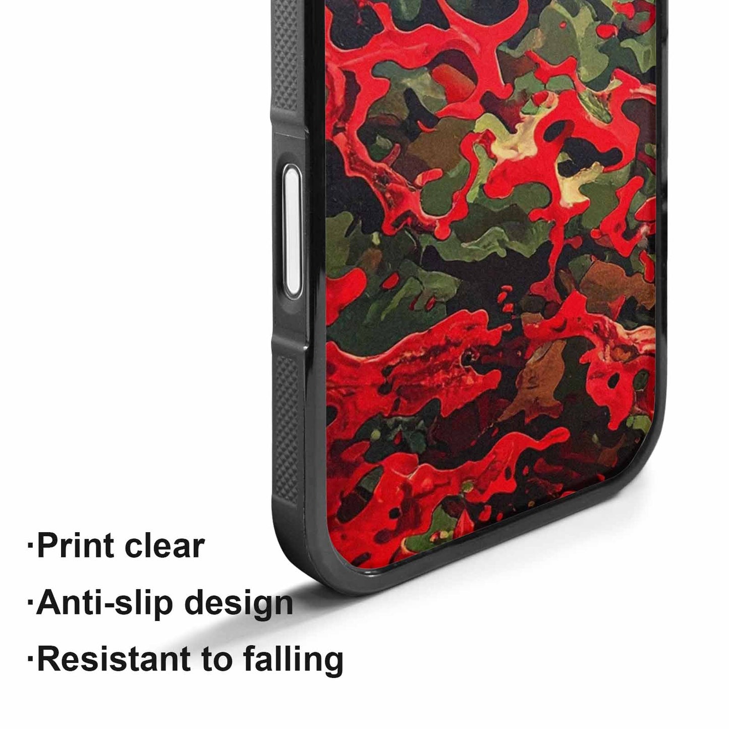 iPhone 17 Case — Small Military Camouflage Blotch Camo, Custom Printed Phone Case