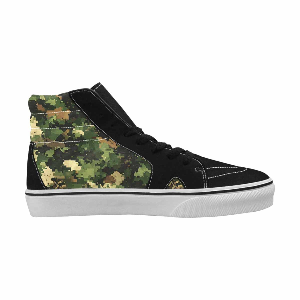MEN'S Military Camouflage Blotch High Top Canvas Aesthetic Custom Shoes