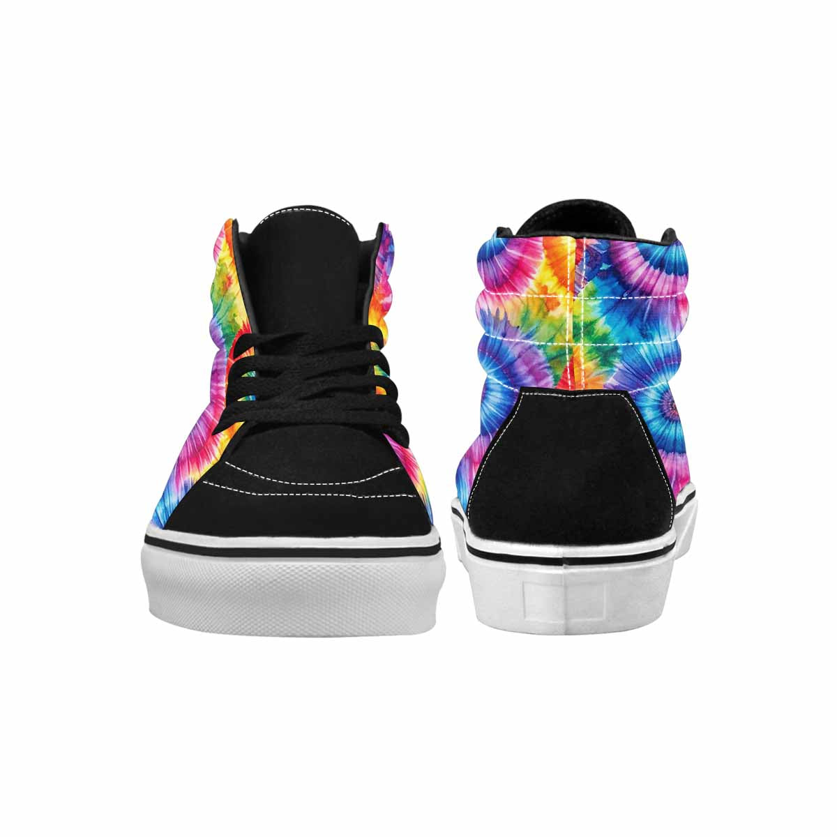 WOMEN'S Tie Dye - High Top Canvas Vivid Custom Sneakers