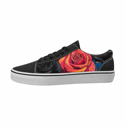 WOMEN'S Gothic Roses Canvas Personalized Cottagecore Custom Shoes