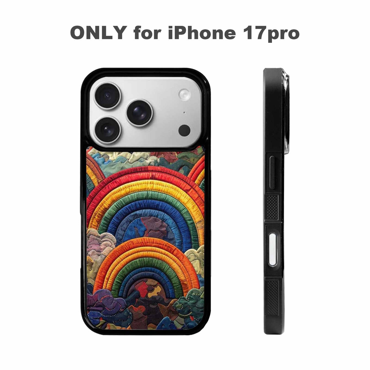 iPhone 17 Pro Case — Vivid Camo Rainbow Arc Camo, Custom Art Phone Cover