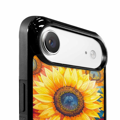 iPhone 17 Air Case — Full Color Vibrant Sunflower Burst Floral, Custom Designed Case Cover