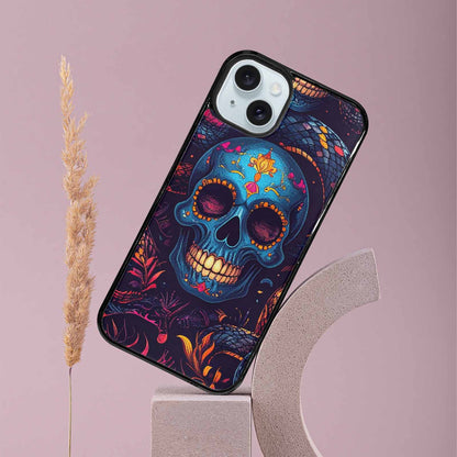 iPhone 15 Plus Case — Snake Skulls Print Custom, Customized Protective Case