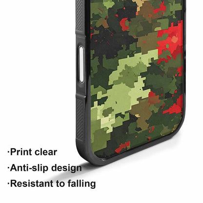 iPhone 17 Case — Small Military Camouflage Blotch Camo, Custom Printed Phone Case