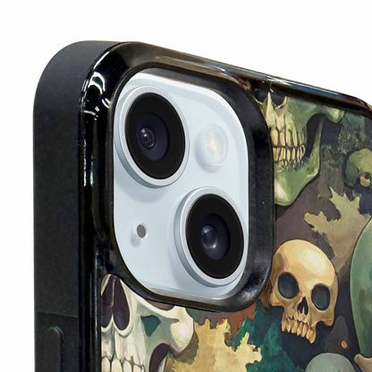 iPhone 15 Plus Case — Skulls Camoskulls Pattern Hu Avd, Original Design Phone Case