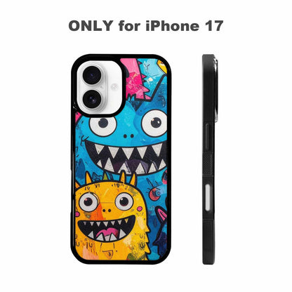 iPhone 17 Case — Seamless Repeating Pattern Of Cartoon Cute, Customized Protective Case
