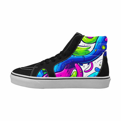 WOMEN'S Acid Wash Cartoon High Top Canvas Dreamcore Shoes