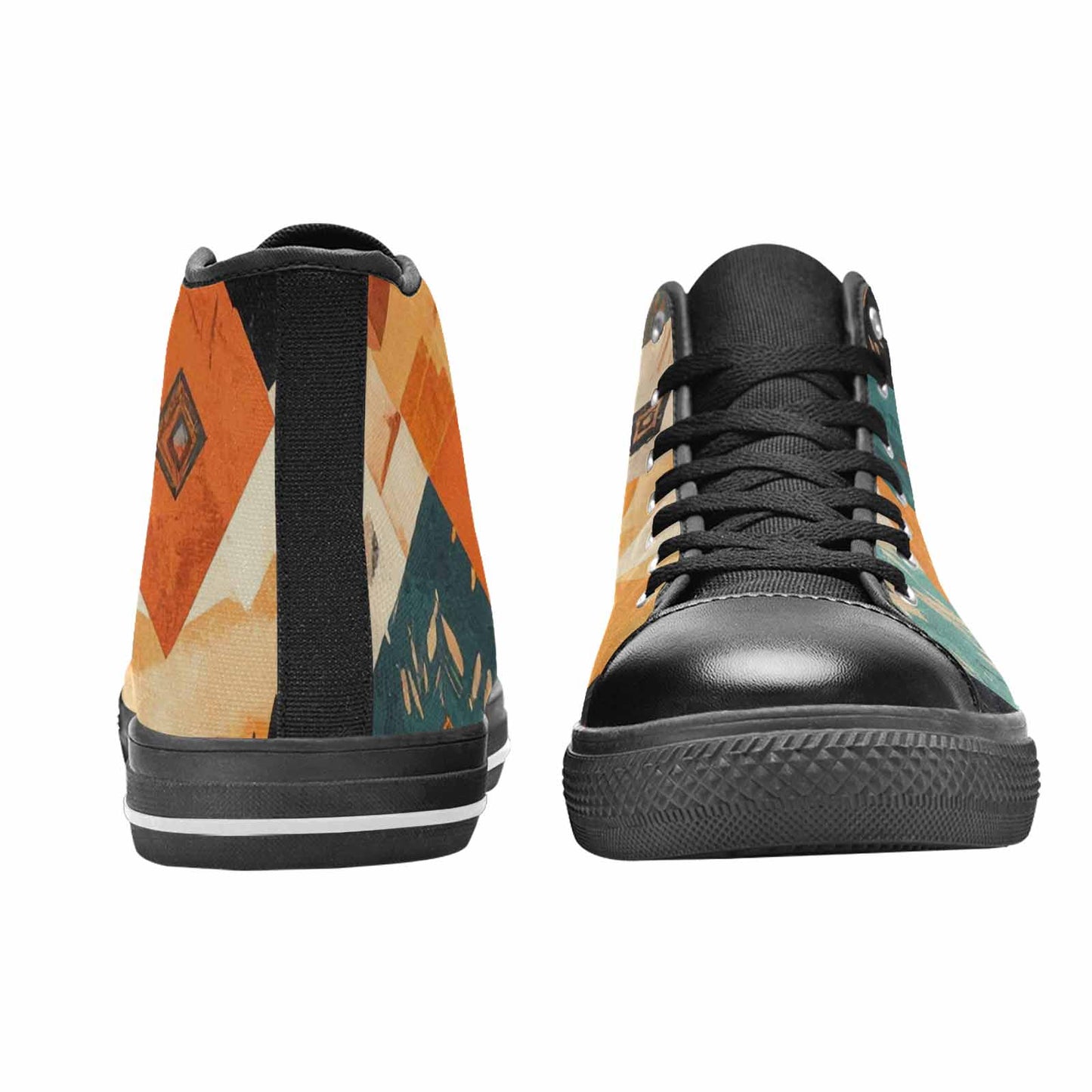 MEN'S Southwestern Geometric Diamond High Top Canvas Aesthetic Shoes