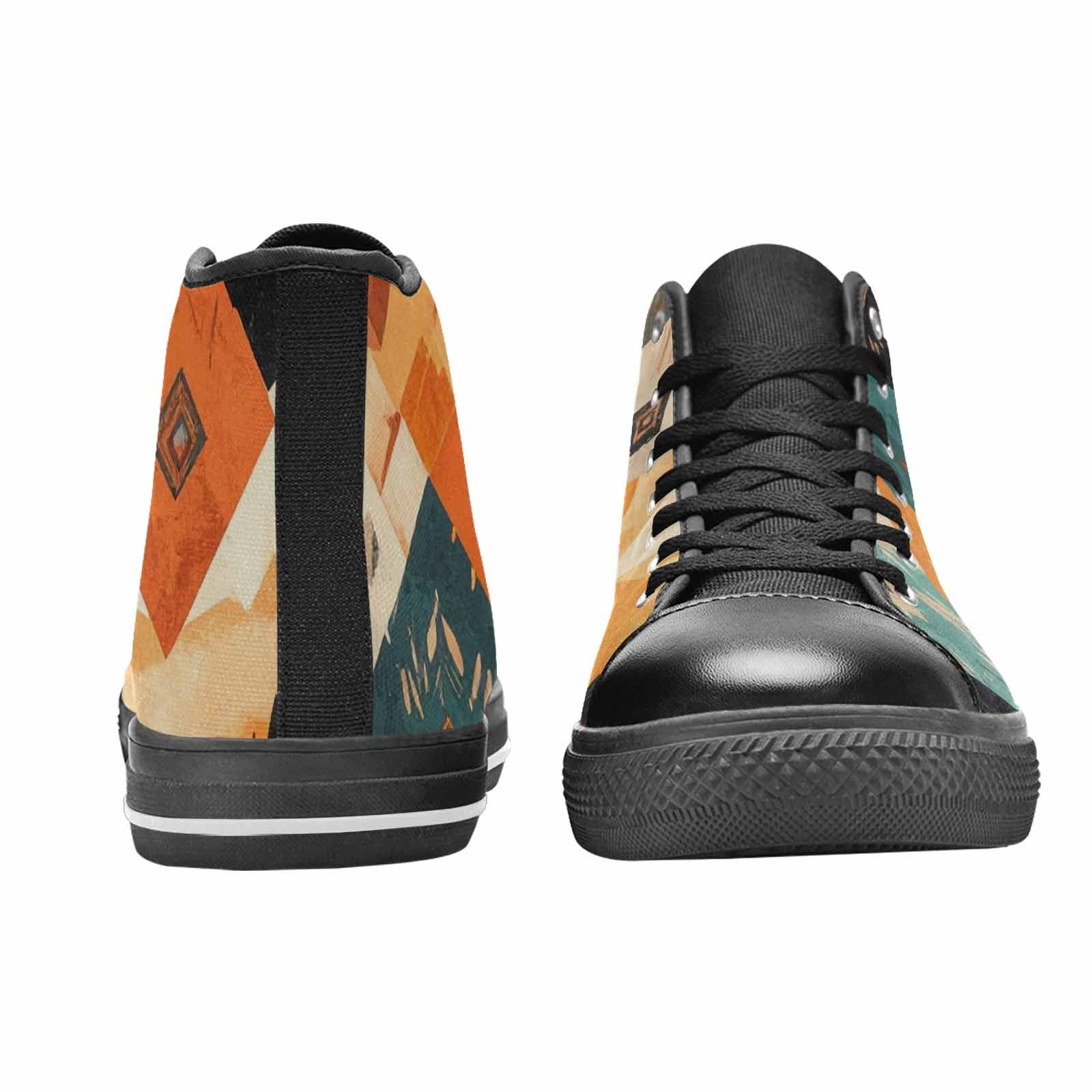 MEN'S Southwestern Geometric Diamond High Top Canvas Aesthetic Shoes