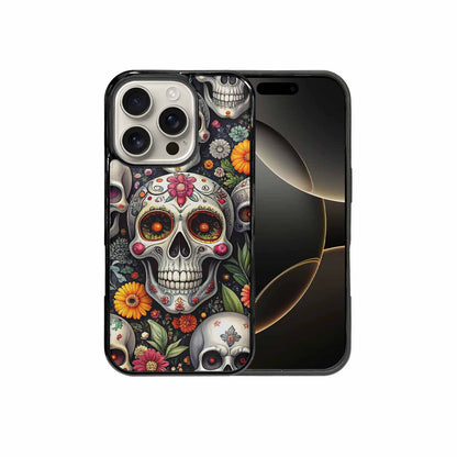 iPhone 16 Pro Case — Greyscale Black And White Dark Black, Customized Protective Case
