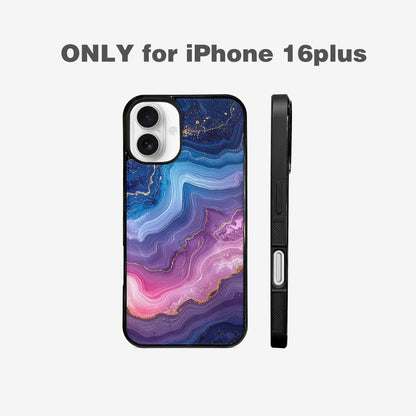 iPhone 16 Plus Case — Marble Galaxy, Custom Made Phone Cover