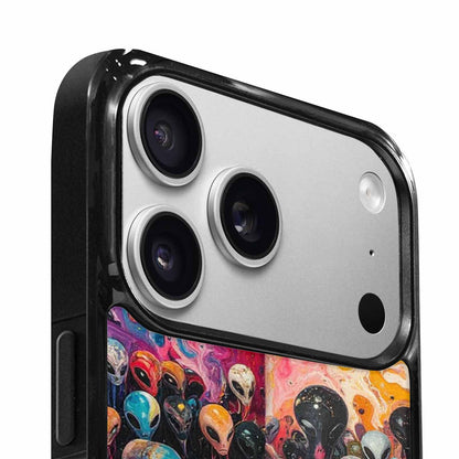 iPhone 17 Pro Max Case — Aliens Marblealiens Pattern Alien Scifi, Custom Printed Phone Case