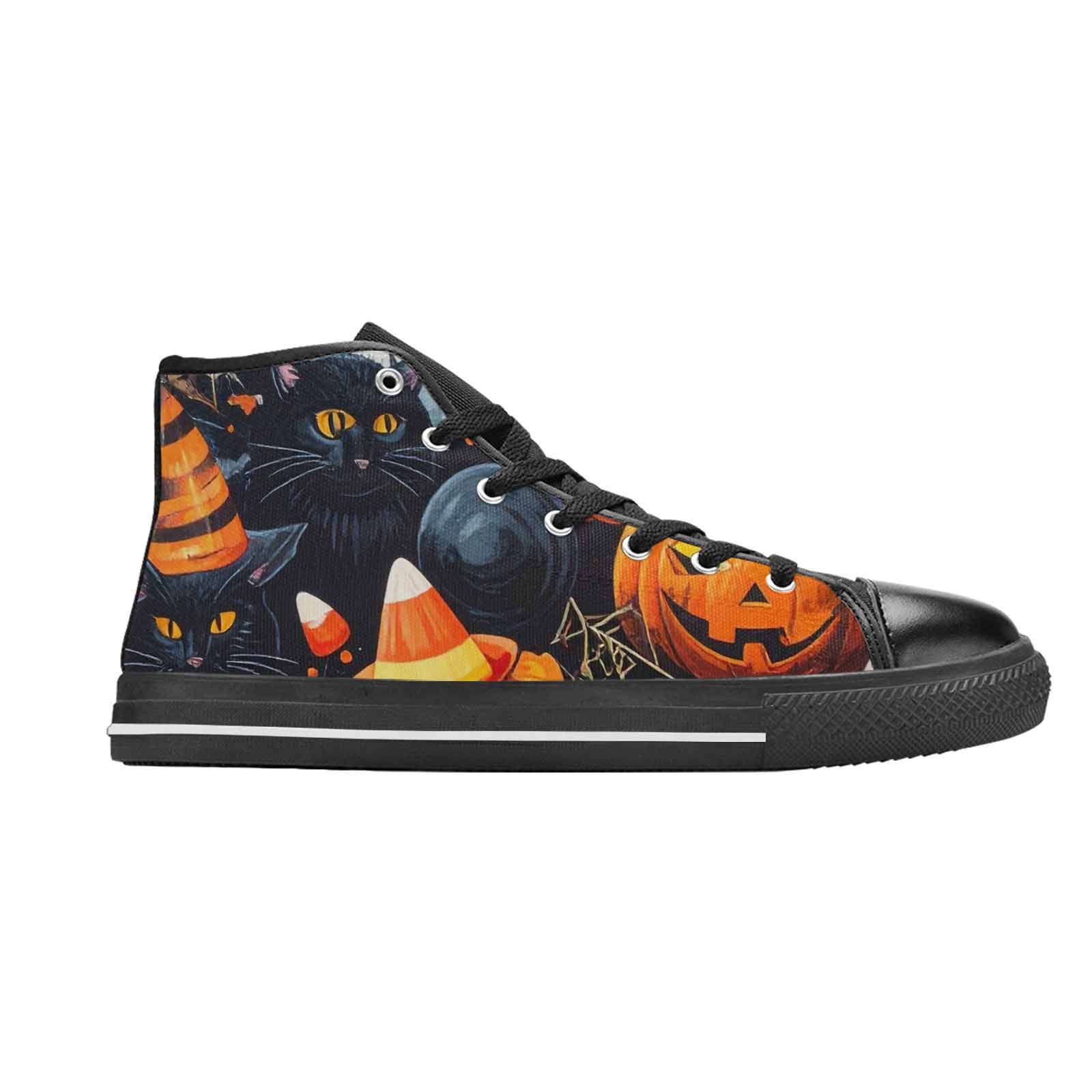 WOMEN'S Halloween High Top Canvas Vivid Custom Shoes