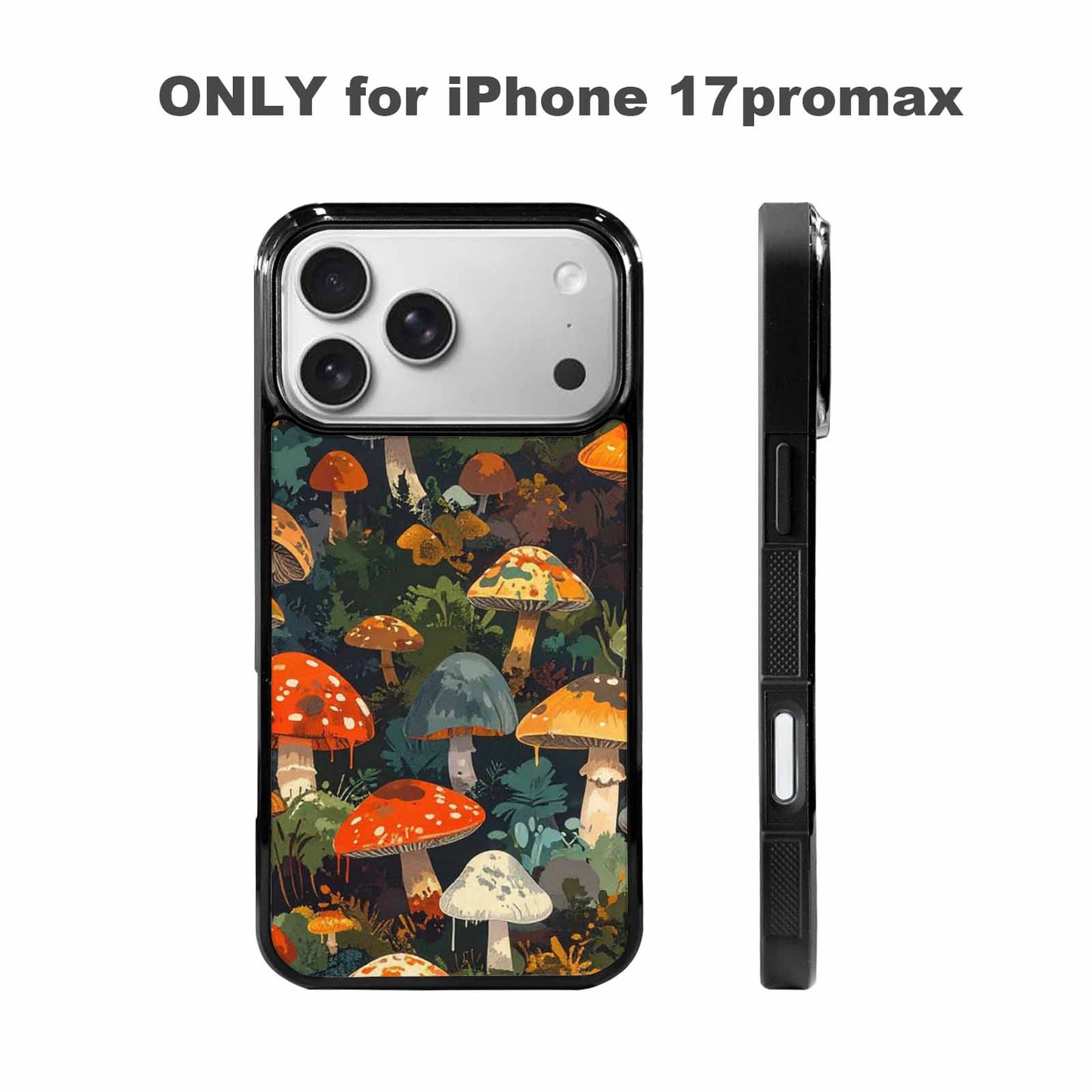 iPhone 17 Pro Max Case — Mushrooms Camomushrooms Patter Snn Camo, Custom Made Phone Cover