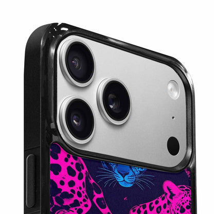 iPhone 17 Pro Max Case — Leopard Print Neon Seamless Animal Print, Custom Made Phone Cover