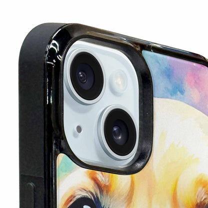 iPhone 15 Plus Case — Golden Retriever Watercolor Art Pattern Personalized, Unique Phone Case Design