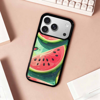 iPhone 17 Pro Case — Pastel St Patricks Watermelon Original Art, Custom Art Phone Cover
