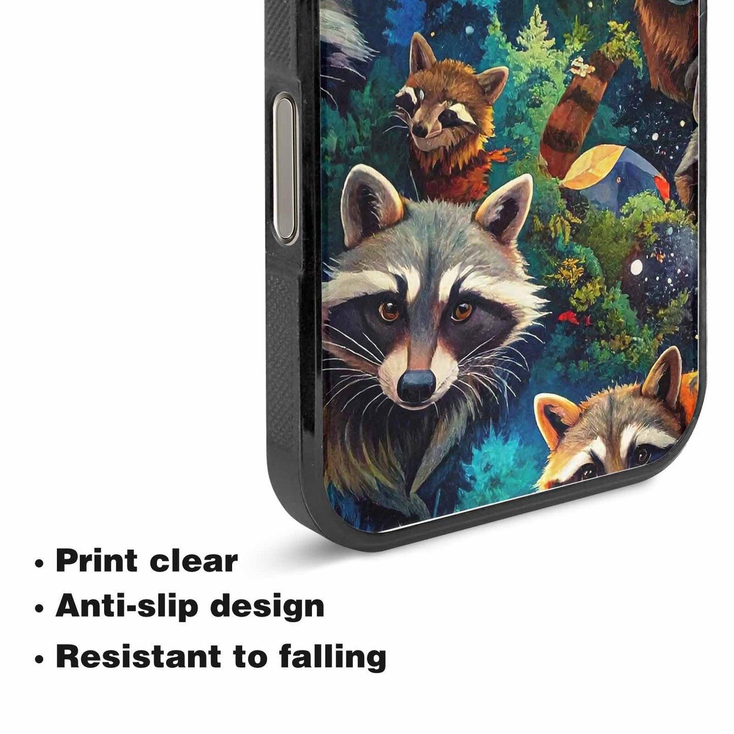 iPhone 15 Pro Max Case — Raccoon Bandit Raccoon Bandit Pattern Hundreds, Original Design Phone Case