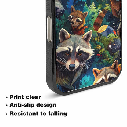 iPhone 15 Pro Max Case — Raccoon Bandit Raccoon Bandit Pattern Hundreds, Original Design Phone Case