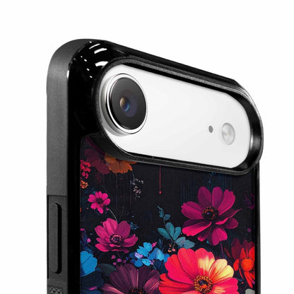 iPhone 17 Air Case — Shadowy Glitch Floral Pattern Hundreds Floral, Custom Designed Case Cover