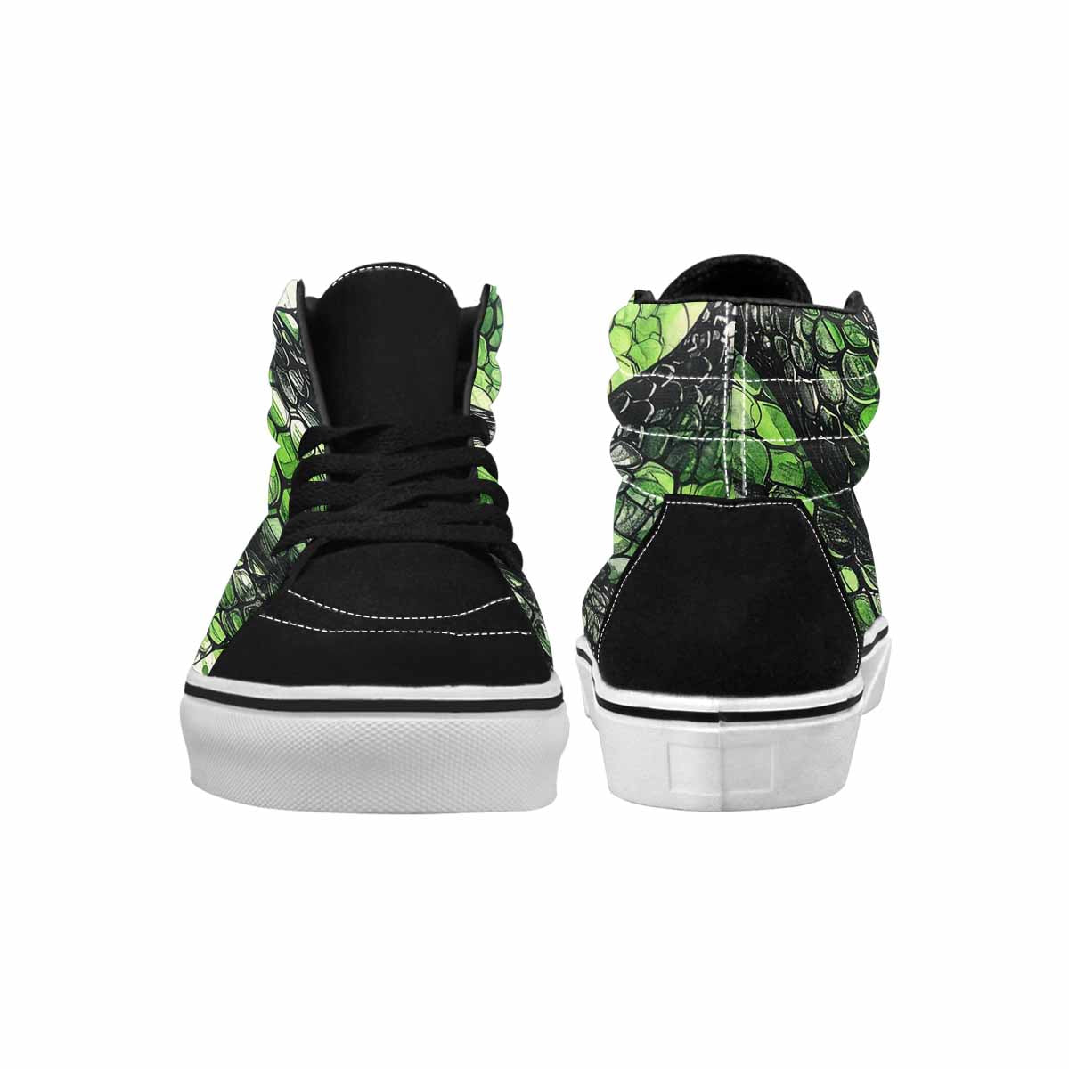 MEN'S Reptile Scale High Top Canvas Vivid Custom Sneakers
