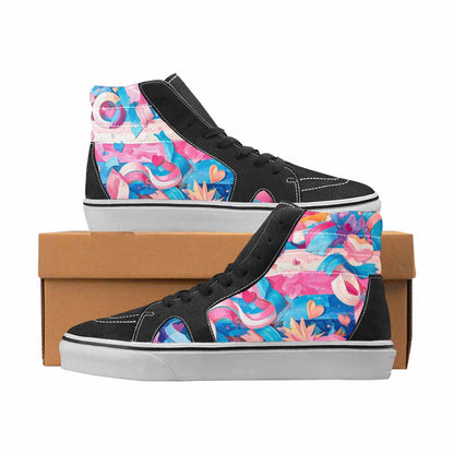 WOMEN'S Pride High Top Canvas Custom Fashion Vivid Customized Sneakers