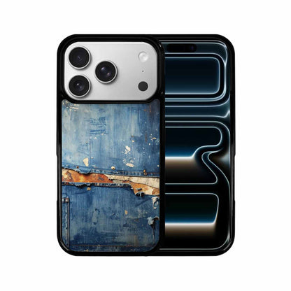 iPhone 17 Pro Case — Denim Distressed Textures Print Edge Original, Custom Print Case Cover